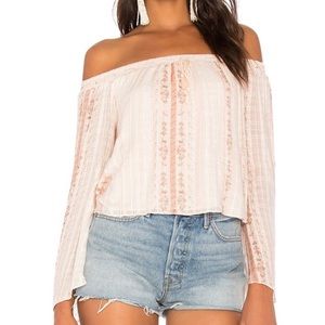 Jetset Diaries Floral Off Shoulder Bell Sleeve Top
